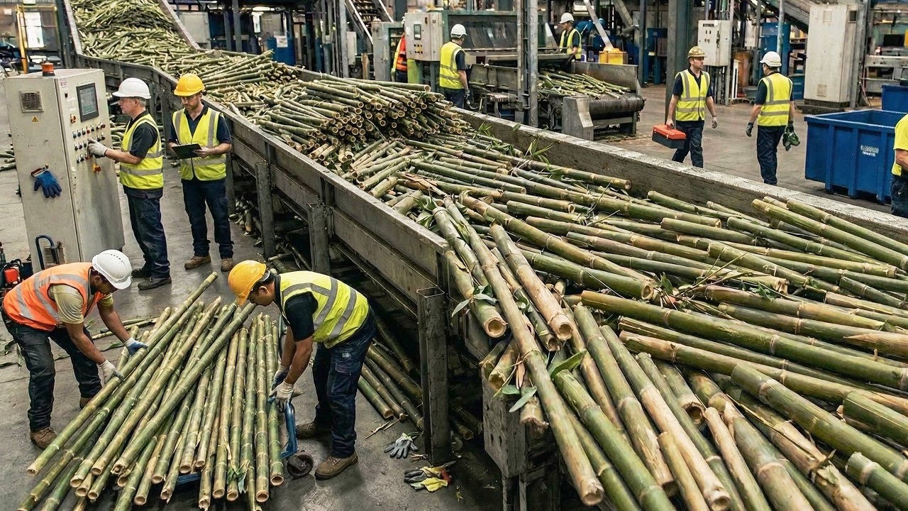 Bagaimana Ribuan Bambu Dibuat Menjadi Kain Siap Jahit di Pabrik Modern