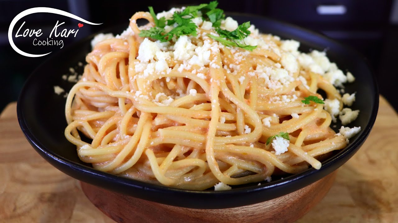 The Best Mexican Red Spaghetti Recipe Espagueti Rojo a la Mexicana con Crema