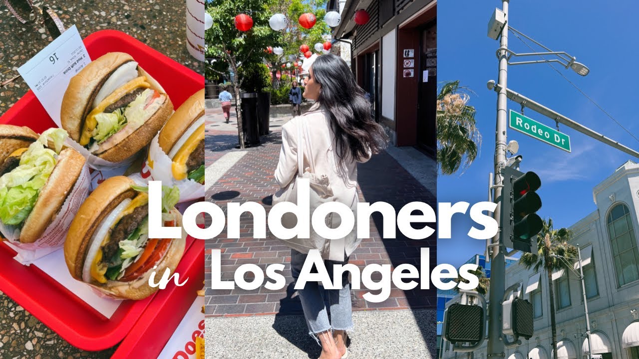 Flying to Los Angeles For The First Time 🇺🇸 | What Londoners Eat in LA | Rodeo Drive, Hollywood