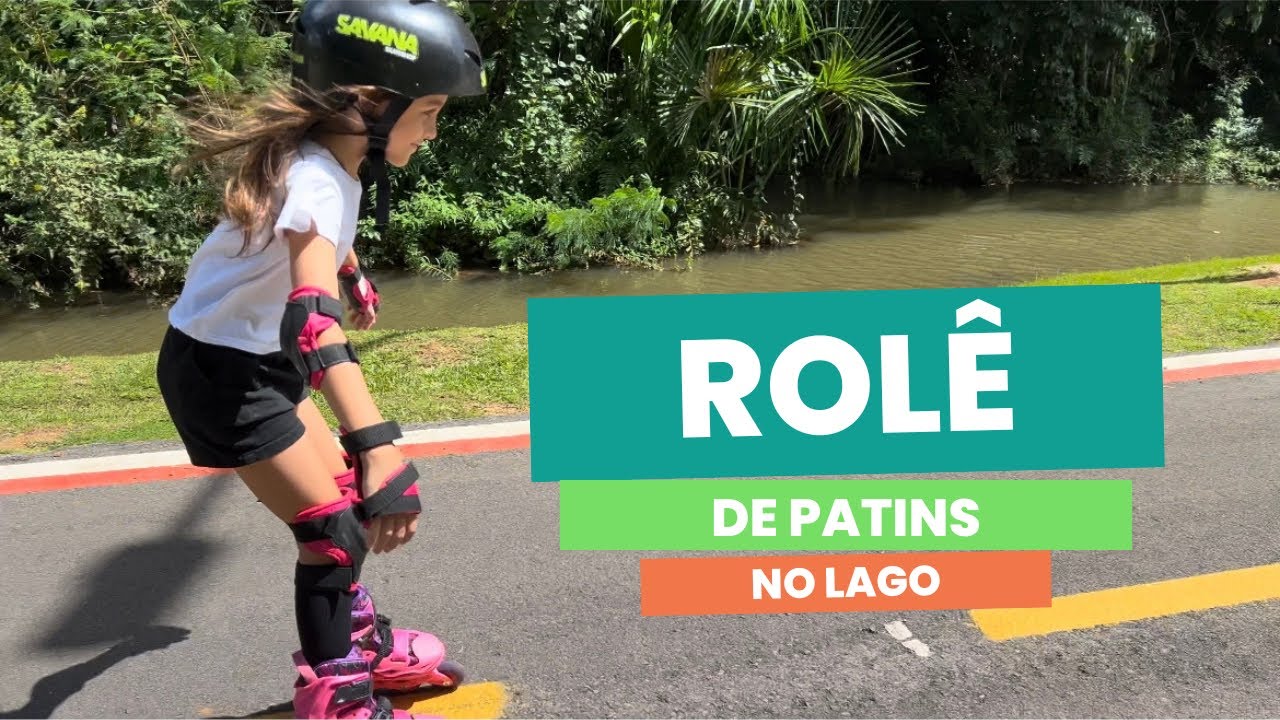 PRIMEIRA VEZ ANDANDO DE PATINS NO LAGO | MINHA MÃE NÃO AGUENTOU E TIROU O PATINS