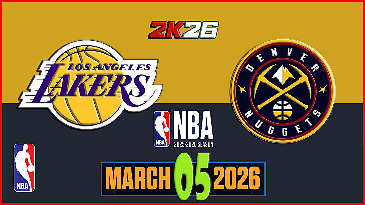 LAKERS  vs  NUGGETS | NBA 4TH QUARTER Highlights | nuggets vs lakers | NBA 2K26 |