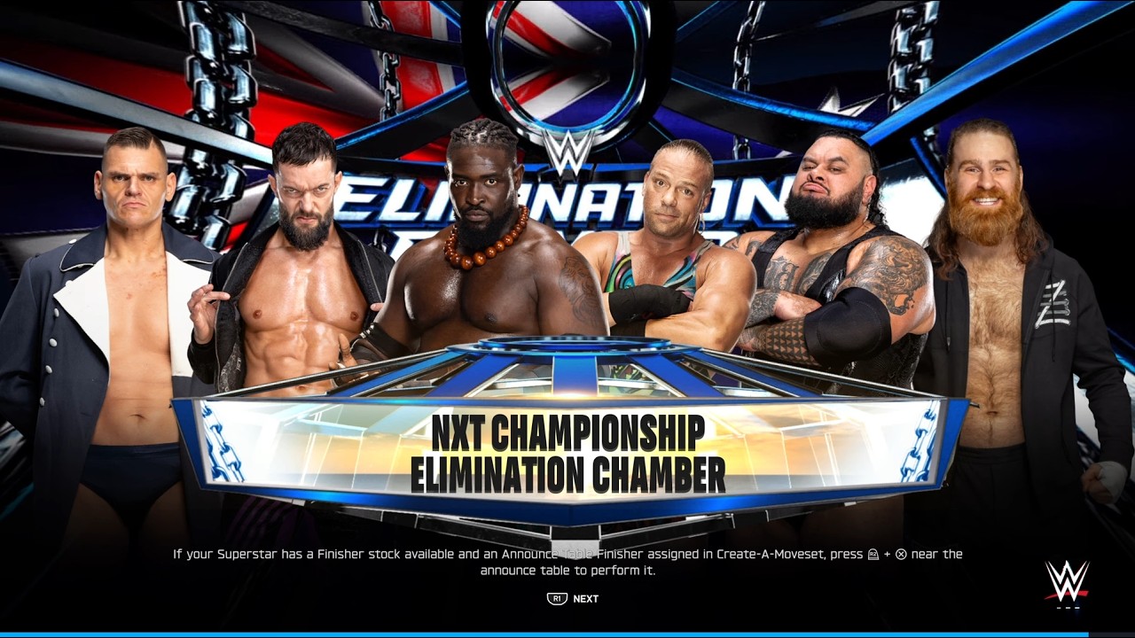 Elimination Chamber match for NXT Championship