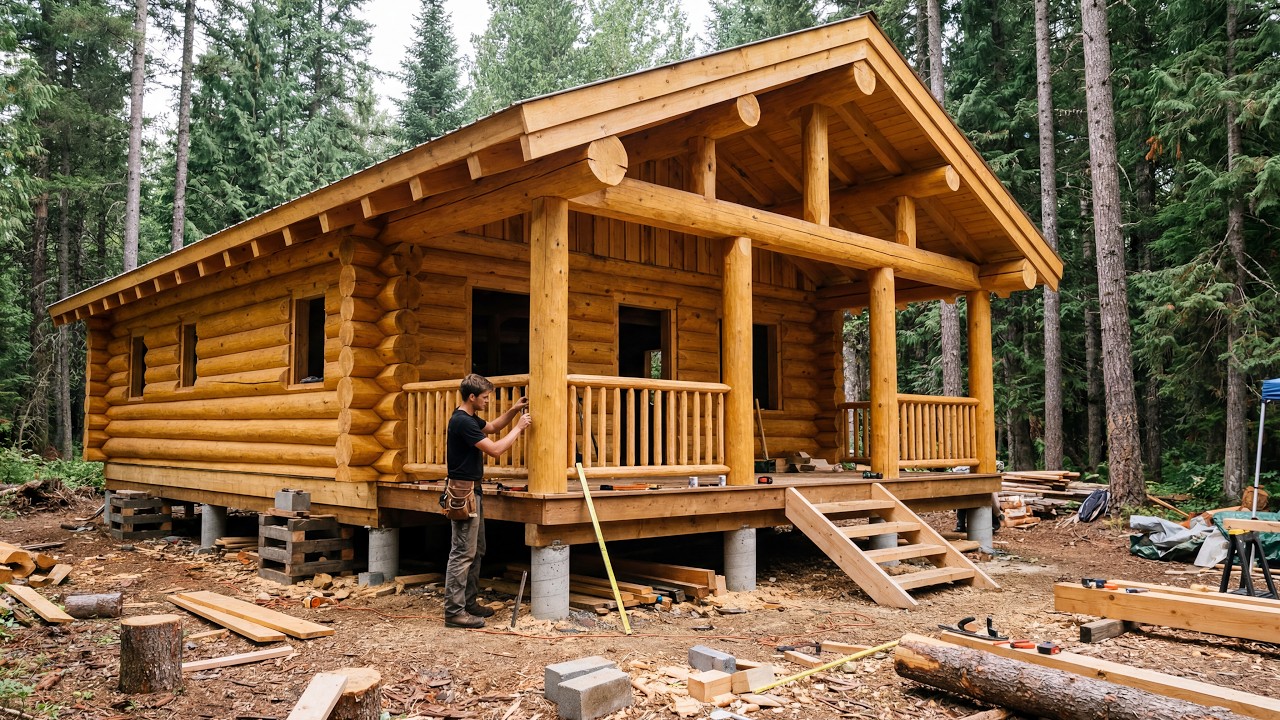 The Man Who Spent 2 Years Building His Dream Wooden House | From Start to Finish By@MySelfReliance