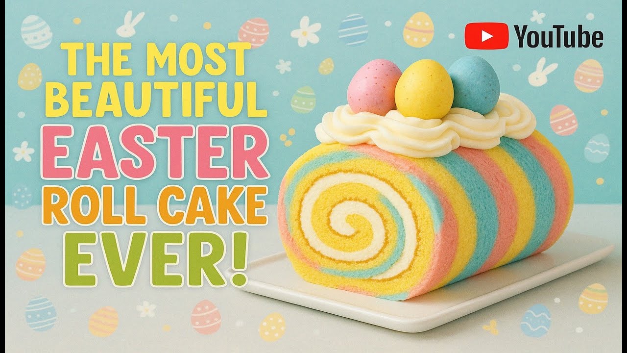 We Created the Most Beautiful Easter Roll Cake Ever!