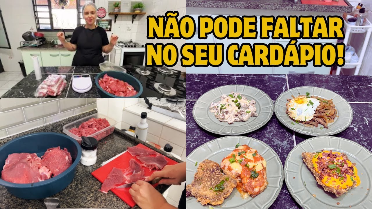 COMO VARIAR O CARDÁPIO USANDO APENAS BIFE: 5 MANEIRAS DE TRANSFORMAR O BIFE EM PRATOS DIFERENTES