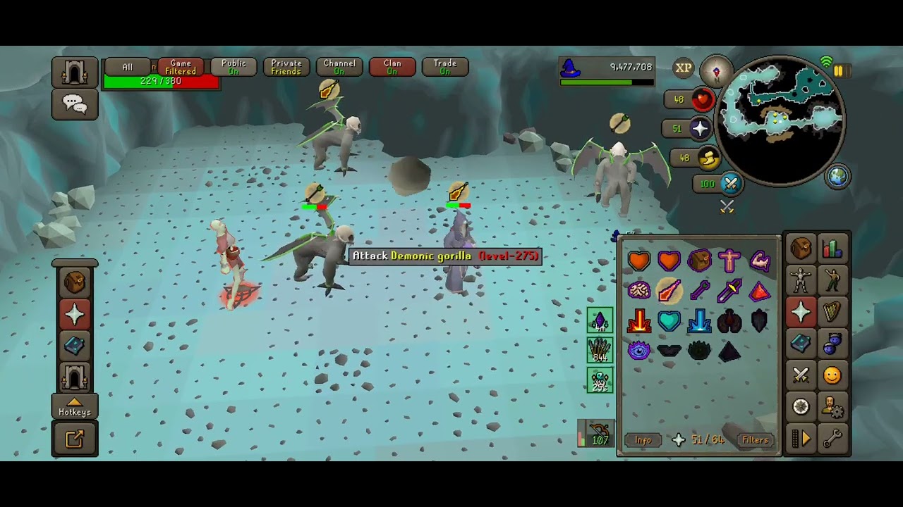 Demonic gorllilas are hard? Osrs mobile 