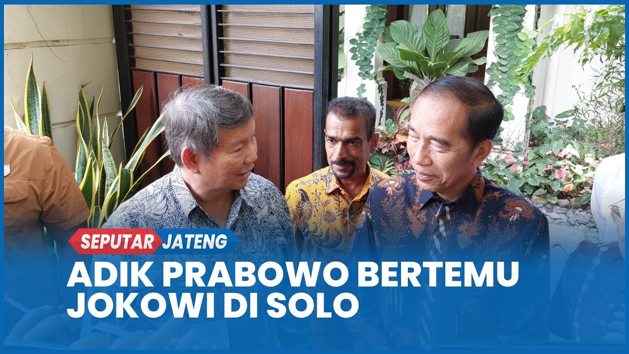 Hashim Djojohadikusumo bertemu dengan Jokowi di Kota Solo