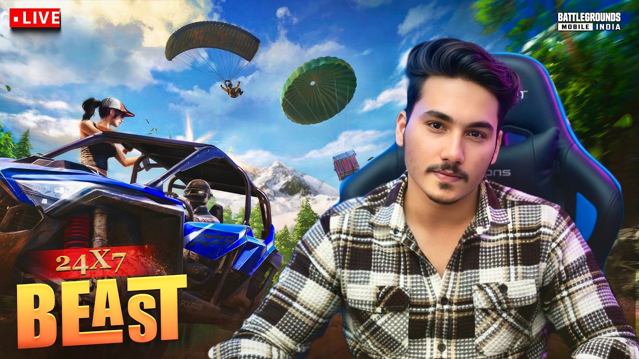 AGGRESSIVE GAMEPLAY 🔥BGMI LIVE🔴 W @24x7B3EAST  #shortsfeed  #bgmilive