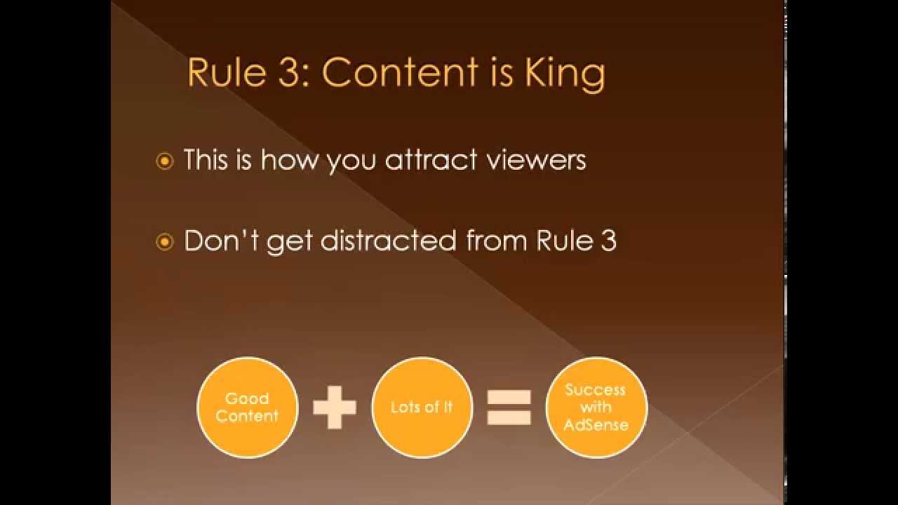 My 10 Golden Rules for Adsense Success