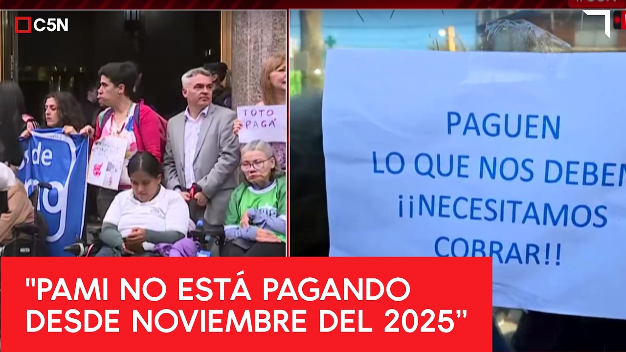 RECLAMO de PERSONAS con DISCAPACIDAD y M&Eacute;DICOS del PAMI