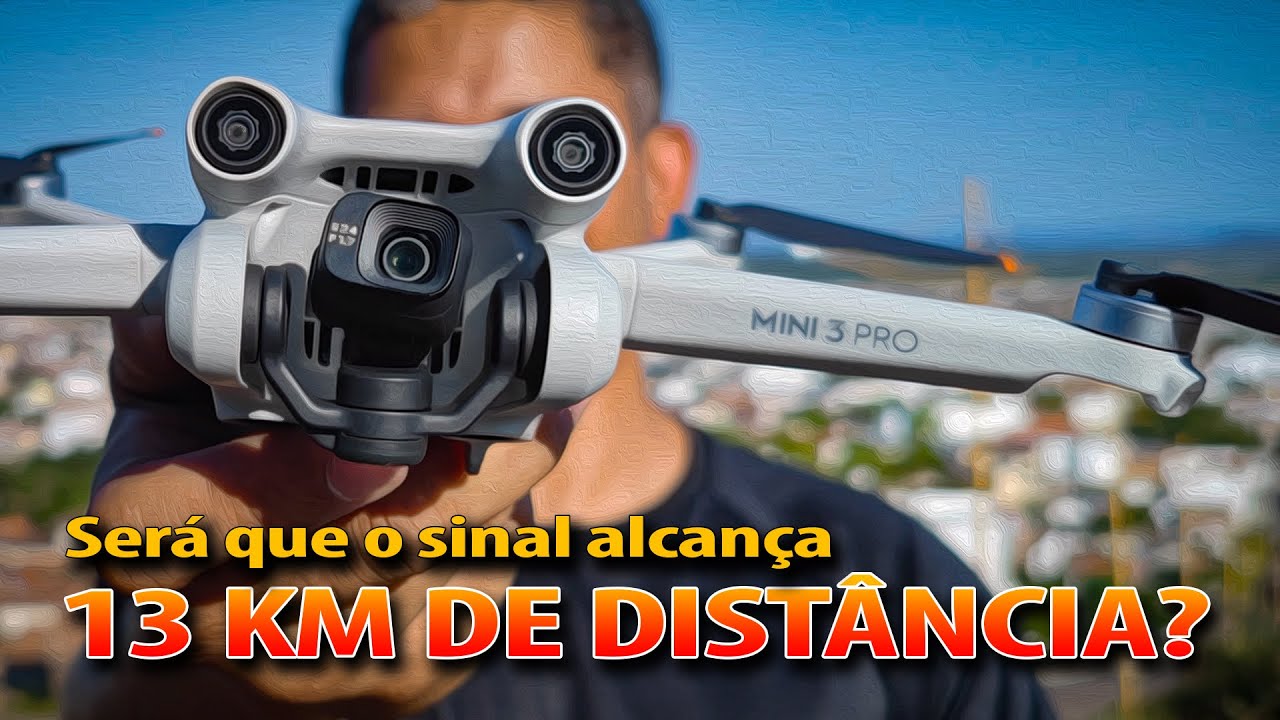 Será que o DJi Mini 3 Pro alcança 12 Km de distância mesmo?