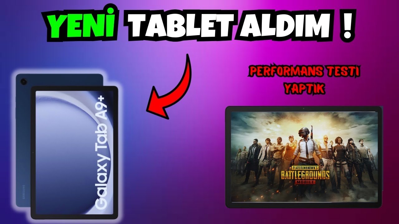 SAMSUNG TAB A9+ KUTU AÇILIMI | PUBG MOBİLE VE TEST |