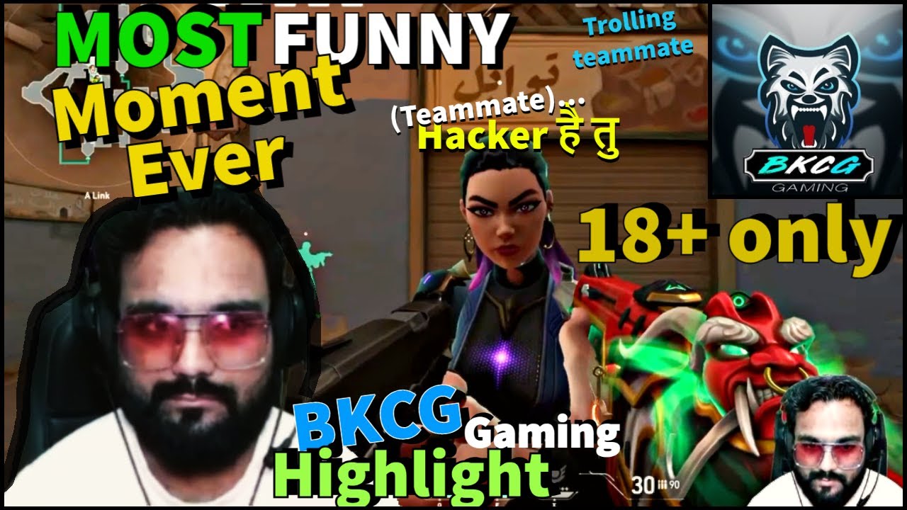 BKCG Gaming😂MOST FUNNY Highlight l 18+ONLY l Use Headphone #pubg #valorant