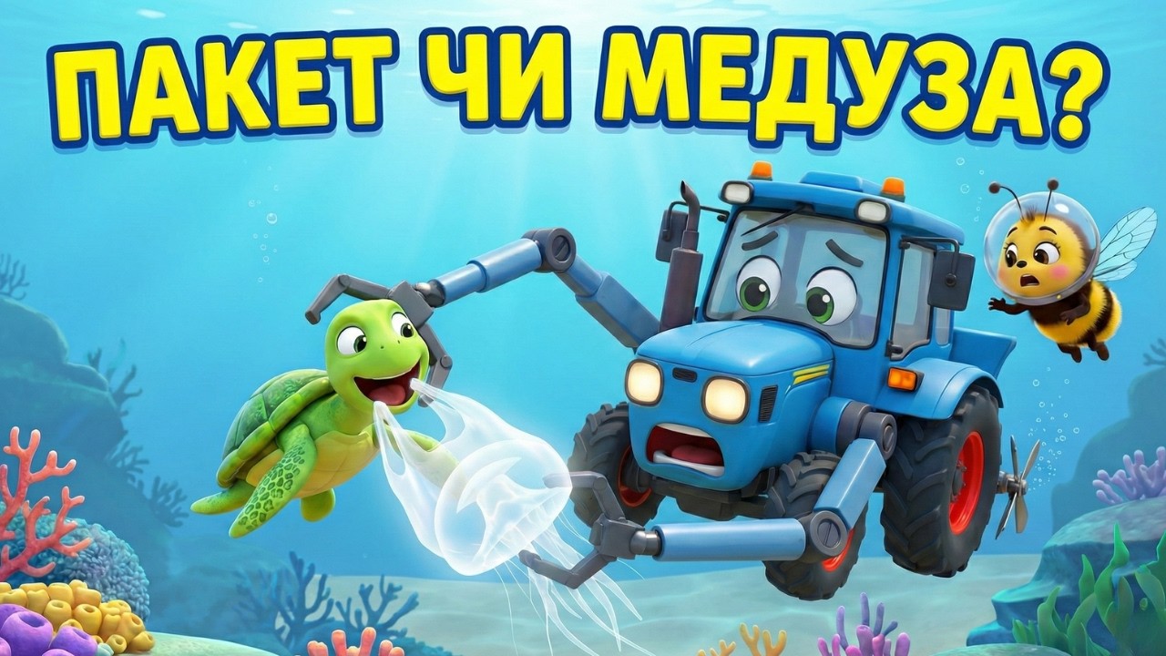 🌊🐢 Що Їсть Черепашка? Тракторець Дізнається Страшну Правду про Пластик