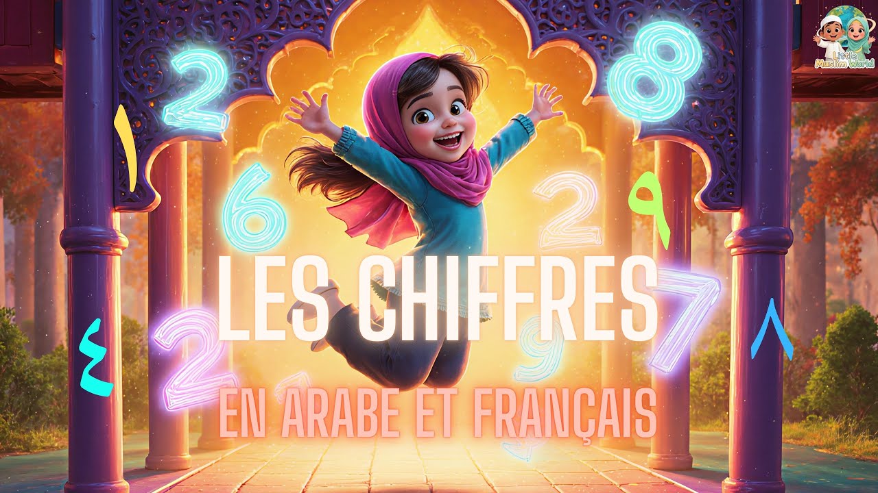 Apprendre &agrave; compter en arabe et en fran&ccedil;ais 🧮 | Chanson &eacute;ducative pour enfants (1 &agrave; 20)