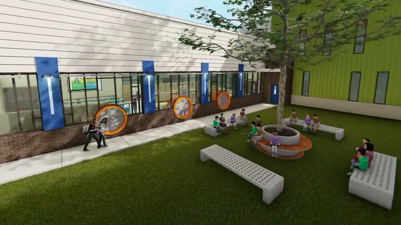 JoAnn Leleck at Broad Acres Elementary School Rendered Fly Over