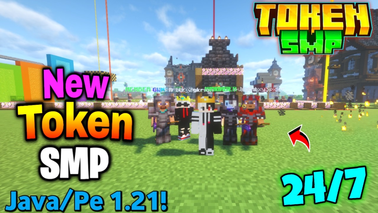 🔥 Join Public Token SMP 1.21 (2026) | Java + Bedrock | 24/7 Online Minecraft Server | Free To Join