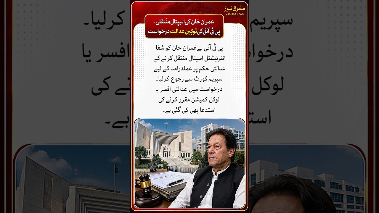 Imran Khan Hospital Transfer Case | PTI Files Contempt Petition in Supreme Court