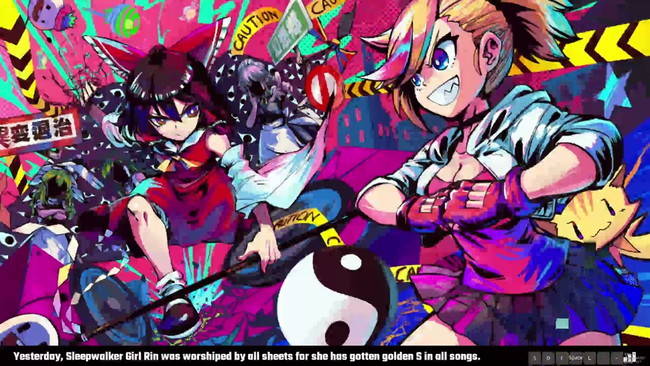 washed osu mania gamer plays muse dash