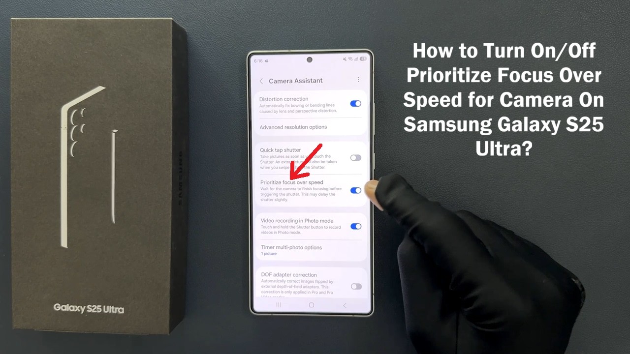 How to Turn On/Off Prioritize Focus Over Speed for Camera On Samsung Galaxy S25 Ultra?