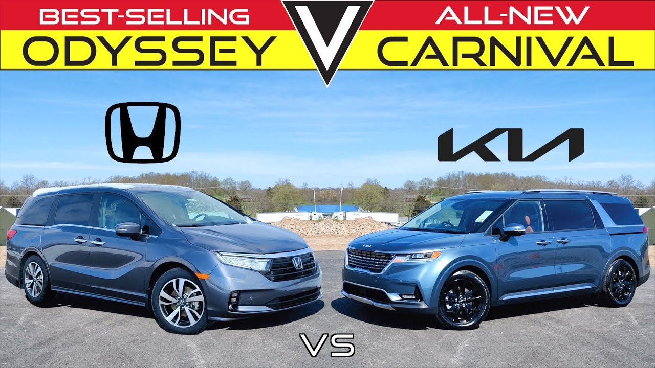 СЕМЕЙНАЯ БИТВА! — Kia Carnival 2022 года против Honda Odyssey 2022 года: сравнение
