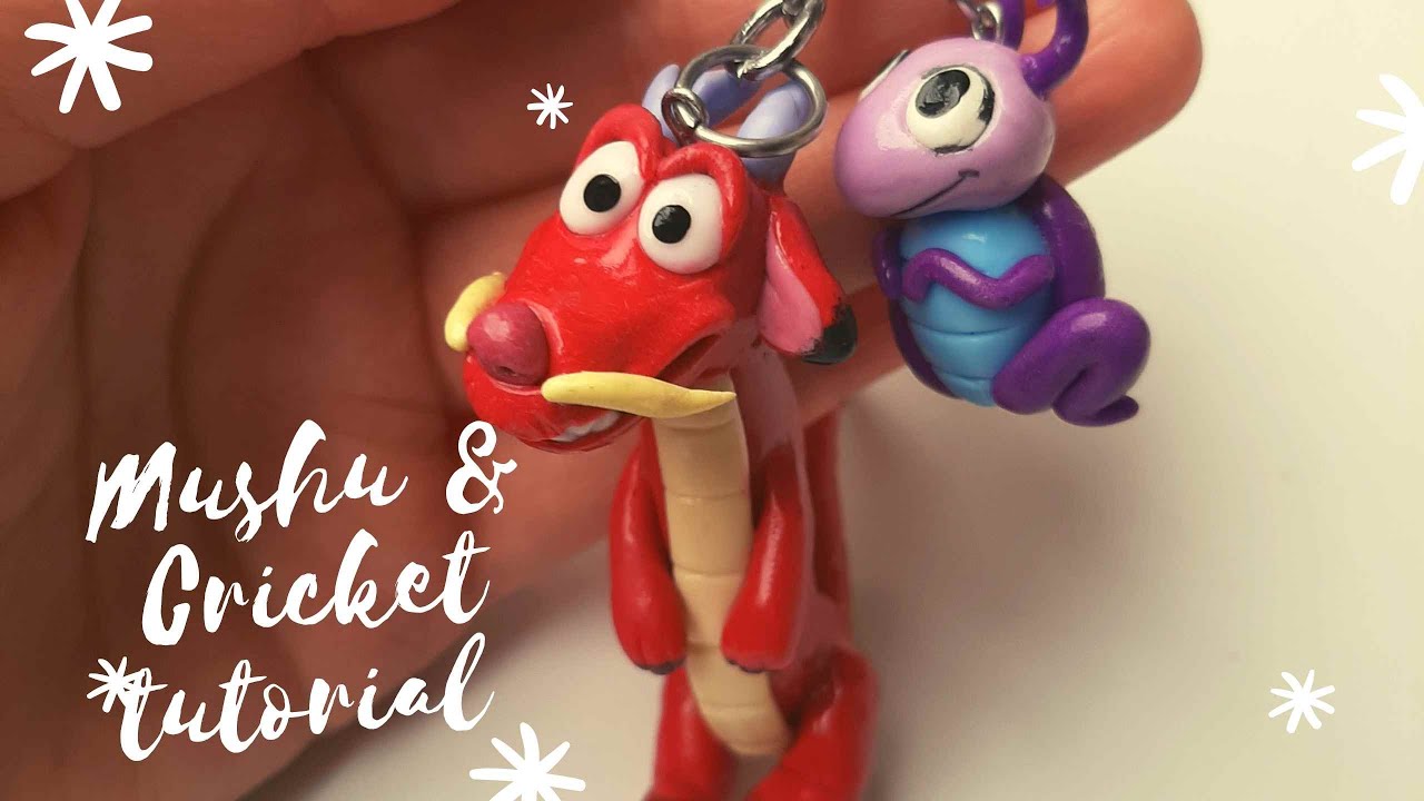 Mushu & Cricket en Porcelana fría - tutorial