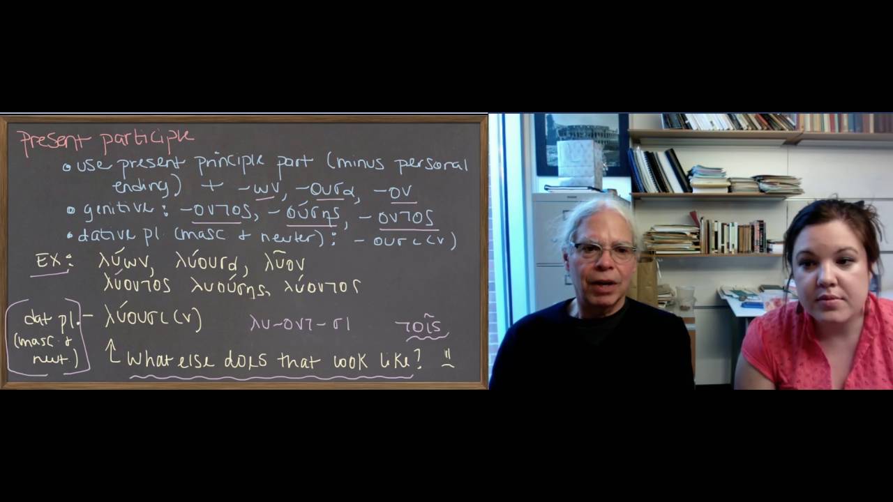 Learn Ancient Greek: 44_Unit 8 Forming Active Participles 1