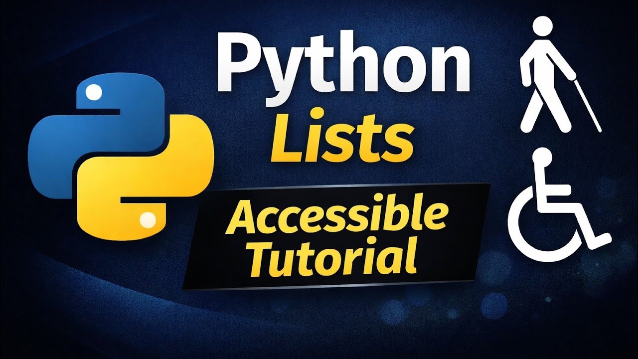 Python Lecture-8: Python Lists & Methods Explained | Accessible Tutorial #technicaldna #pythonlists