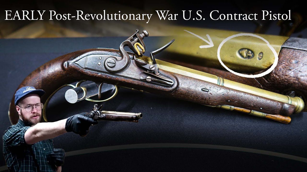 Brass Barreled U.S. Contract Pistol | Schweitzer/Wise Pennsylvania American Flintlock Pistol