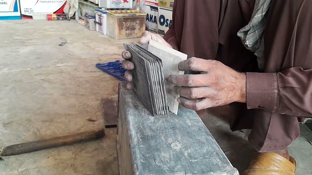 How to make battery cells from plates and separater