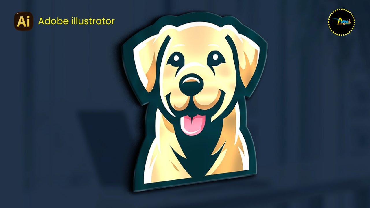 How to Create a Dog Logo Design in Illustrator | Logo Design 