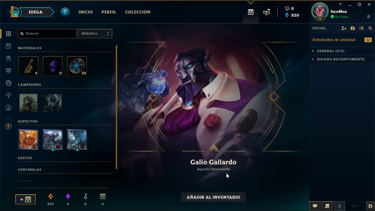 Cambio Skins &eacute;picas y me sale esto
