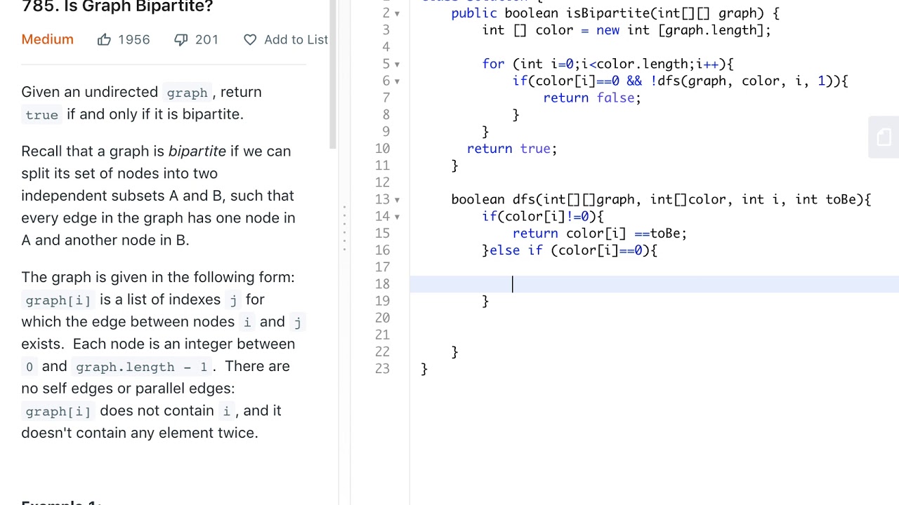 Is Graph Bipartite - Leetcode 785