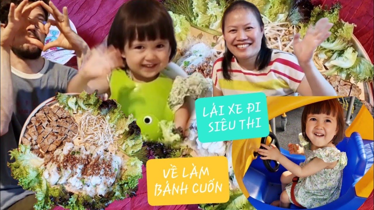 BÁNH CUỐN NÓNG HỔI ĐÂY - KHOAI TÂY ĐI SIÊU THỊ MUA ĐỒ VỀ LÀM BÁNH CUỐN CHO CẢ NHÀ ĂN 💕💝❤💖