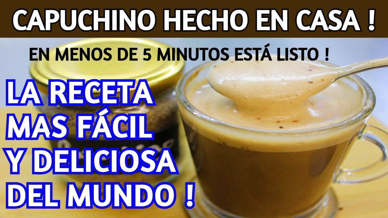 🔝 nunca fué tan fácil hacer  CAPUCHINO EN CASA / Dulce y Natural.