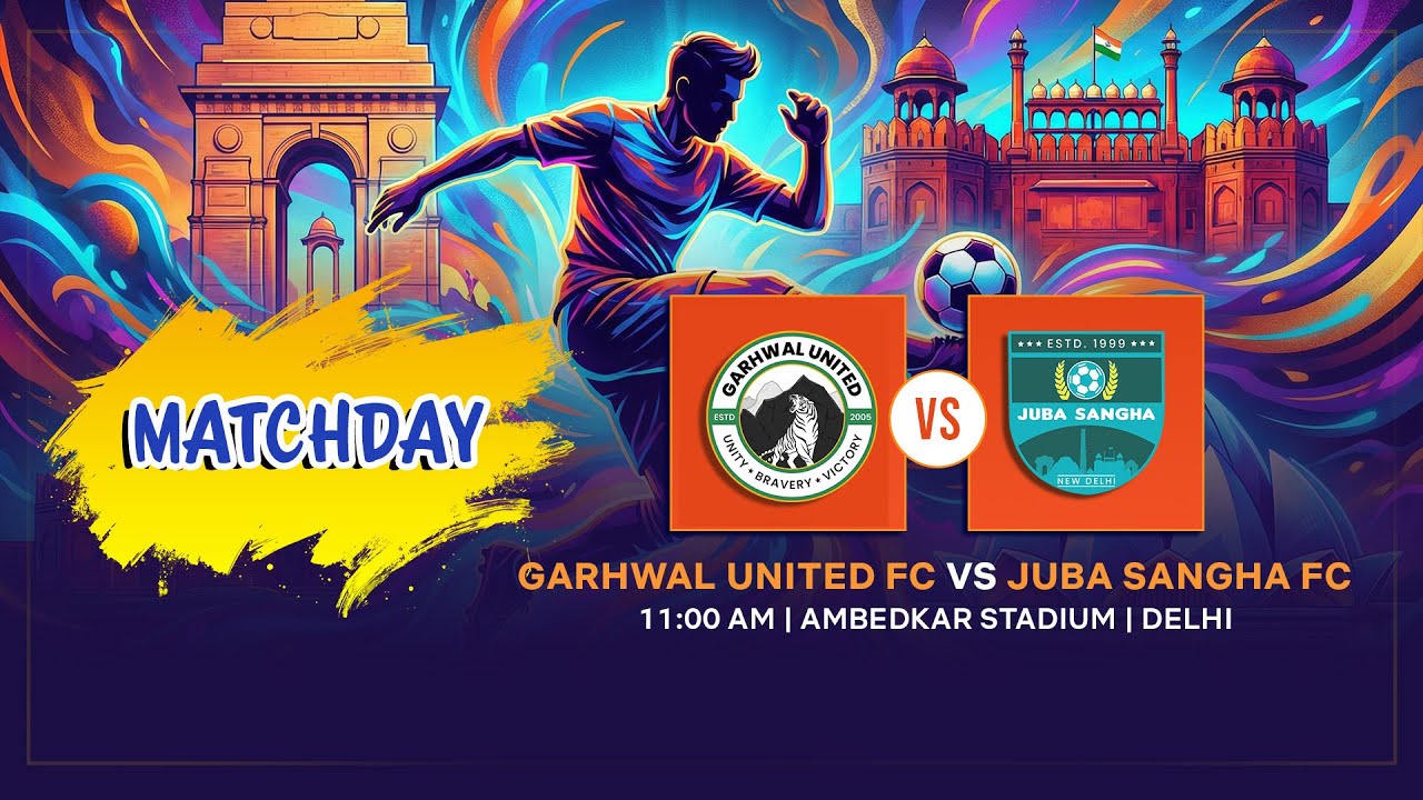Garhwal United FC vs Juba Sangha FC | LIVE Football | DSA Senior Division | 11:00 AM