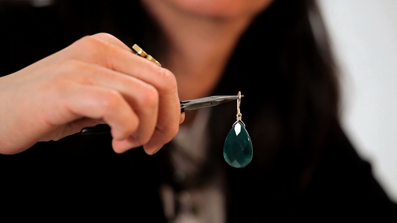 How to Make Jade Drop Earrings | Making Jewelry