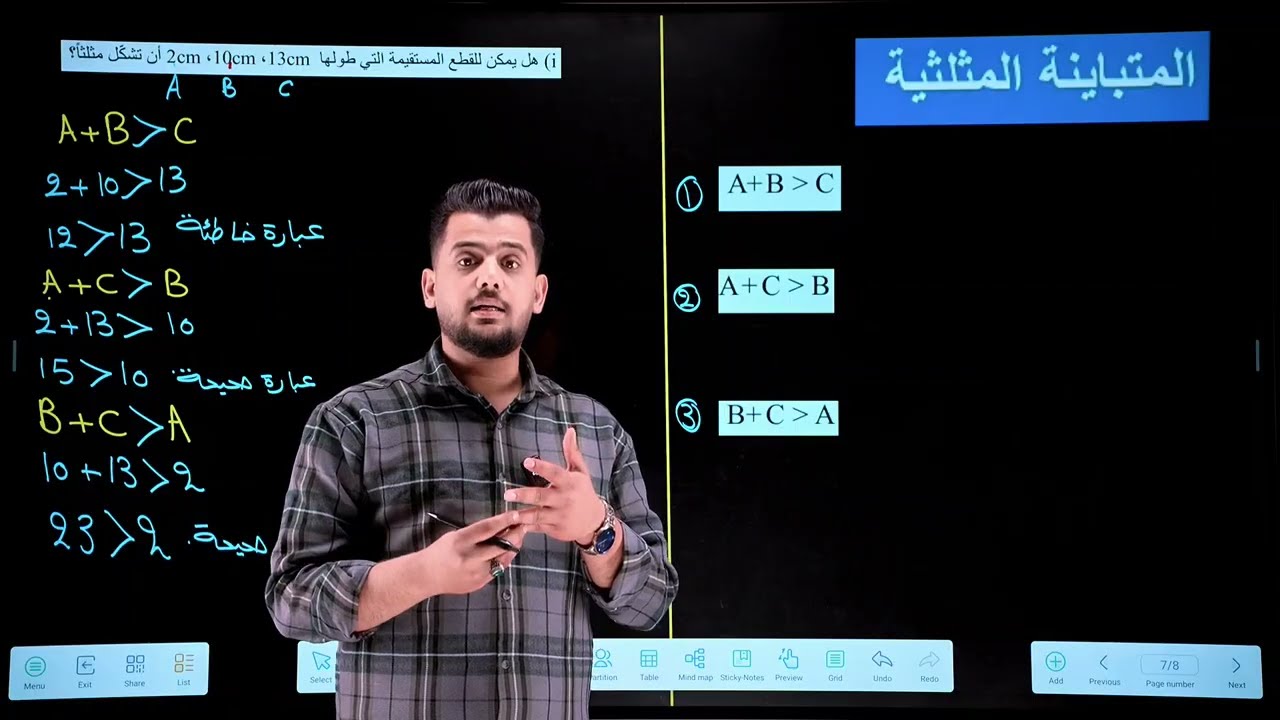 المتباينات المثلثية 