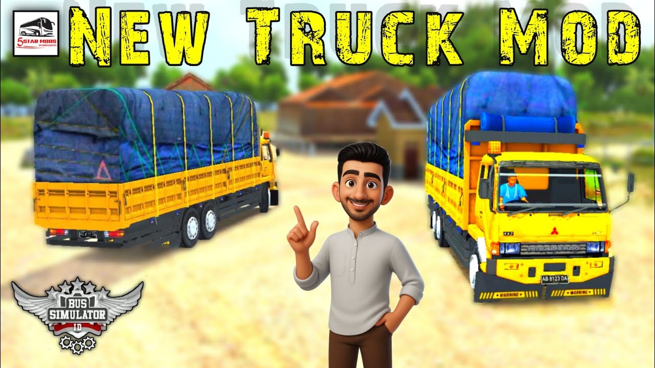 How To Add Luso FN Dropside 03 Truck Mod Bussid Game Mod Download 🥰🥰👌👌