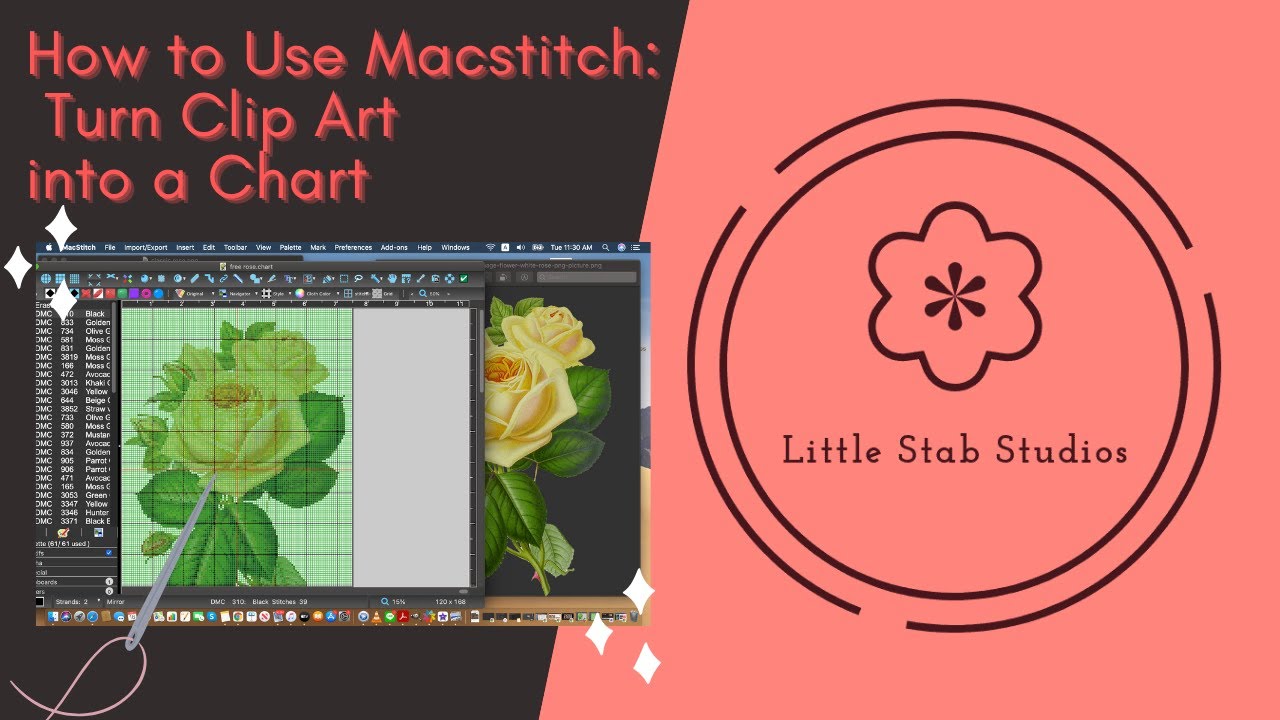 How to Use MacStitch Convert Clip Art or Digital Art into a Cross Stitch Pattern