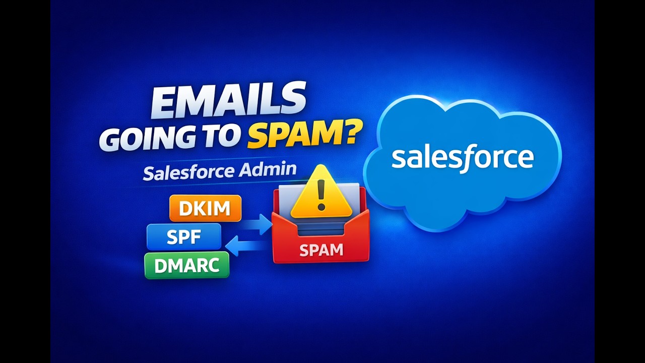 Salesforce Emails Going to Spam? Fix This Now (DKIM + SPF + DMARC)