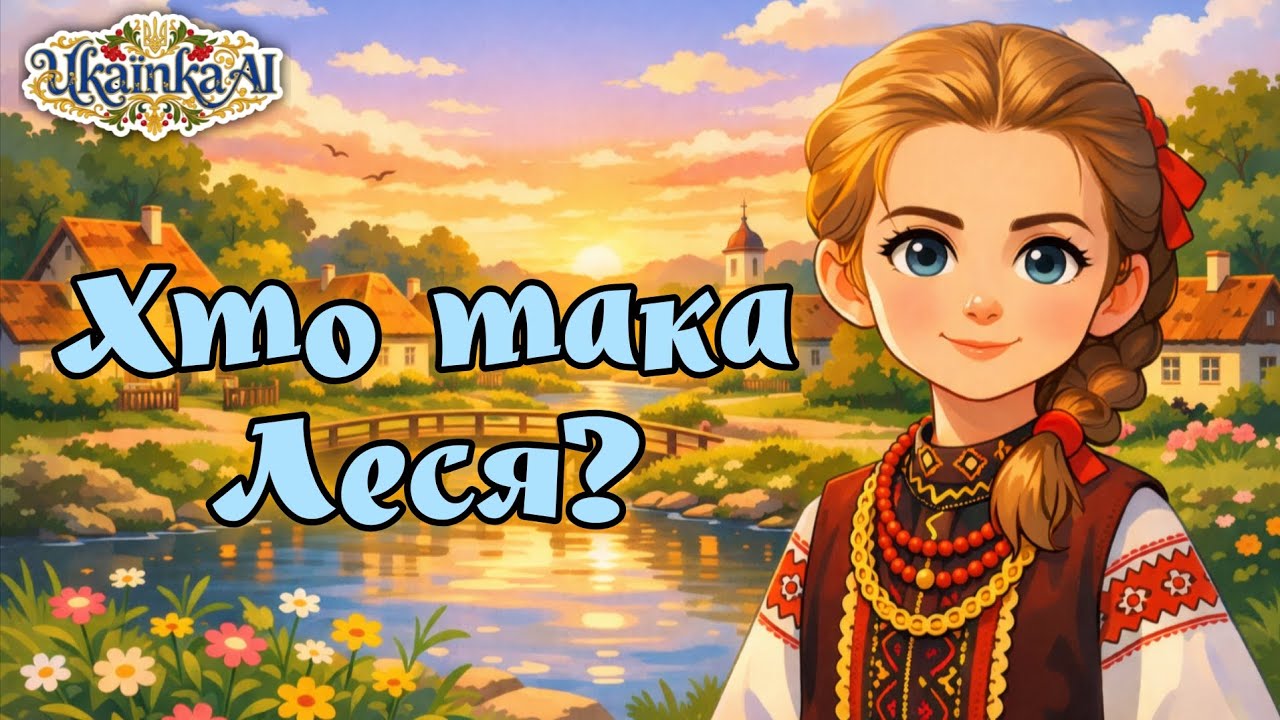 Хто така Леся? | Мультфільм для дітей | Леся Українка | UKRAЇNKA AI 