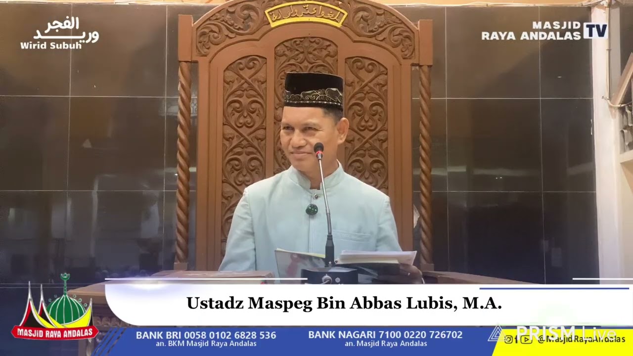 “Menjadi Muslim Yang Produktif” || Ustadz Maspeg Bin Abbas Lubis, M.A.