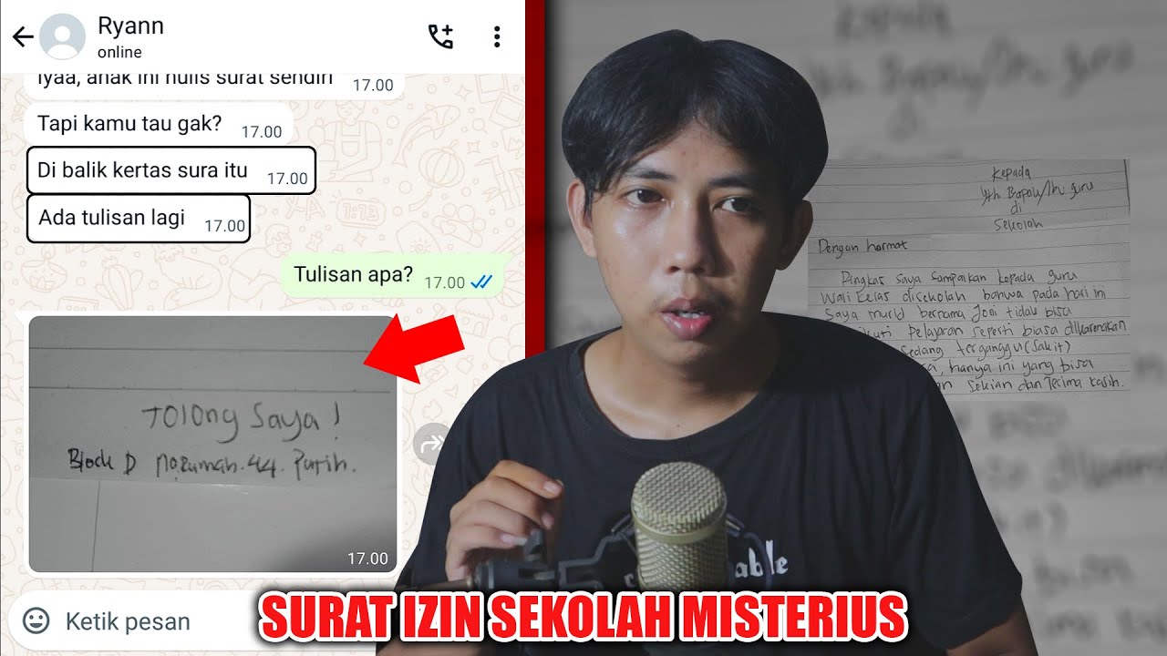 SURAT IZN SEKOLAH MISTERIUS 😱 | CHAT HISTORY HORROR INDONESIA