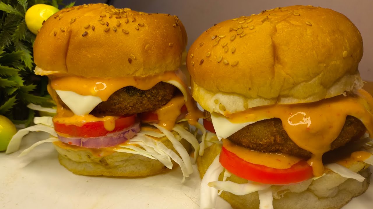 अंडा चिकन बर्गर रेसिपी||Anda chicken burger recipe 