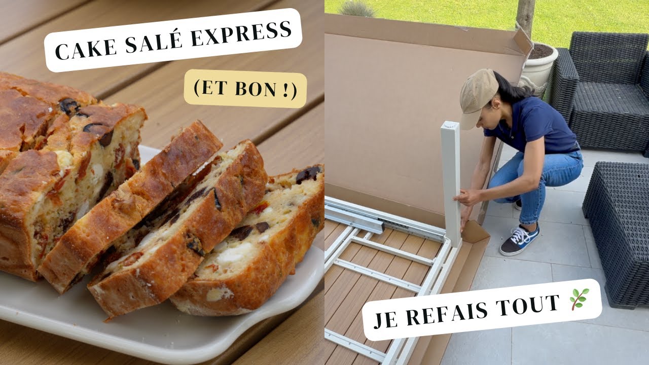 🪴 AMÉNAGEMENT DU JARDIN & DE LA TERRASSE + Recette cake salé rapide et facile