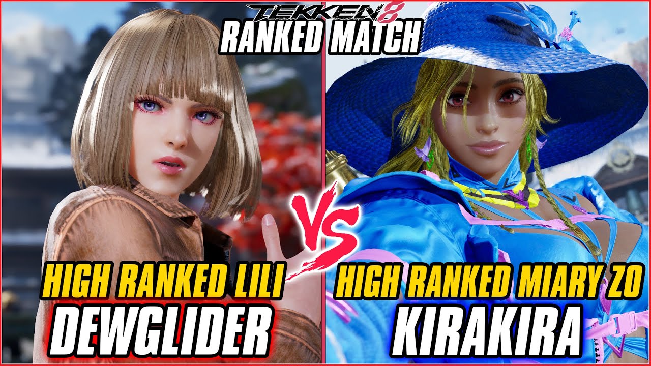 TEKKEN 8 ▰ DEWGLIDER (Lili) vs KIRAKIRA (Miary Zo) ▰ T8 RANKED GAMEPLAY