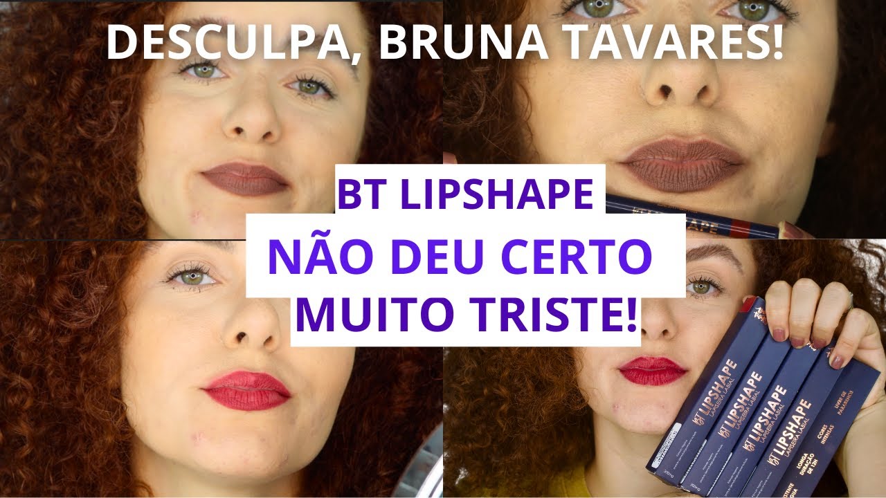 N&Atilde;O DEU CERTO! Resenha Bt lipshape / Lapiseira labial Bruna Tavares.