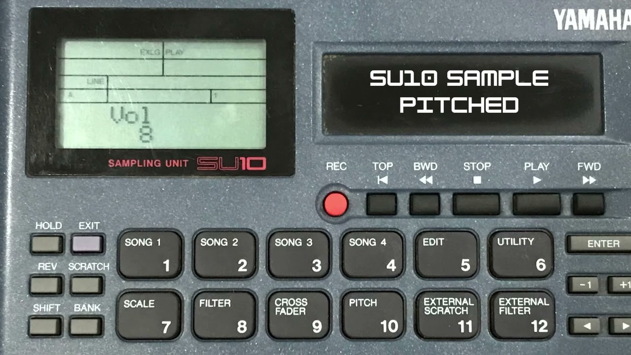 Top 3 samplers. Yamaha SU10 Pitching samples up and down.