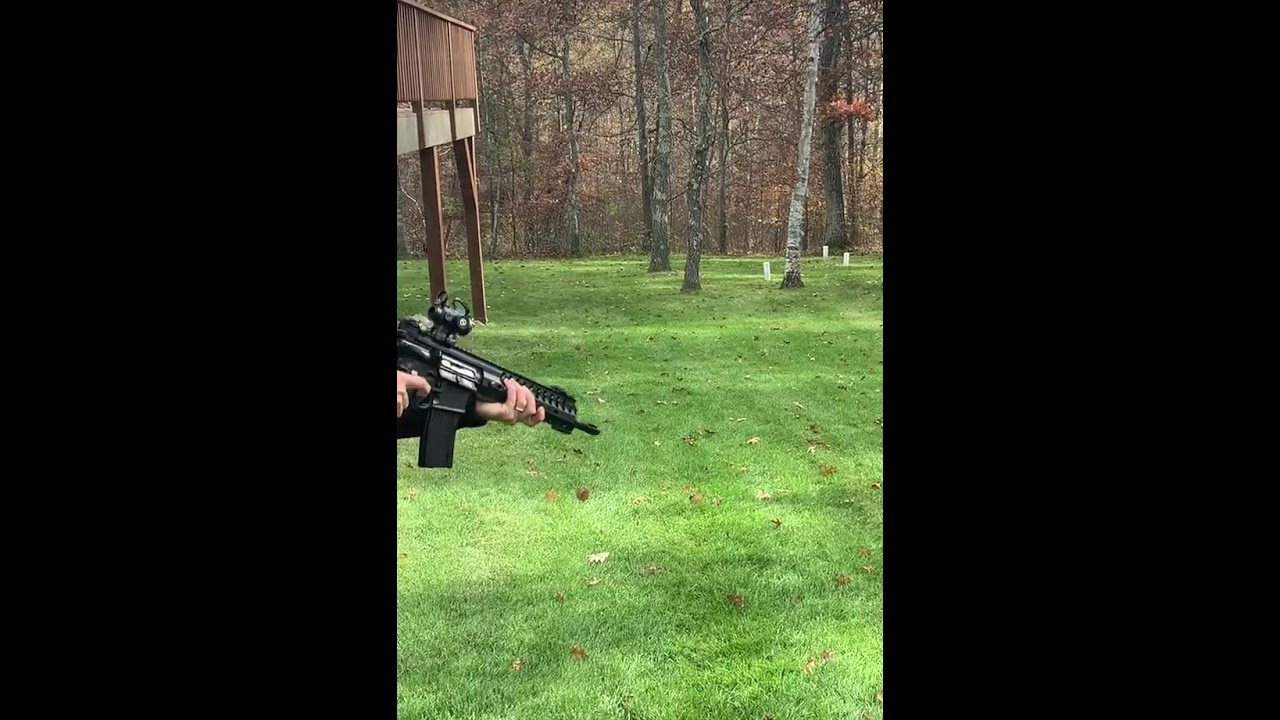 Flash hider vs muzzle brake compensator big difference in flash!!💥💥￼